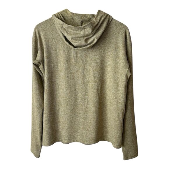 Athleta Uptempo II  Womens Hoodie Sweatshirt Green Heathered Size XS Thumbholes - Picture 2 of 5